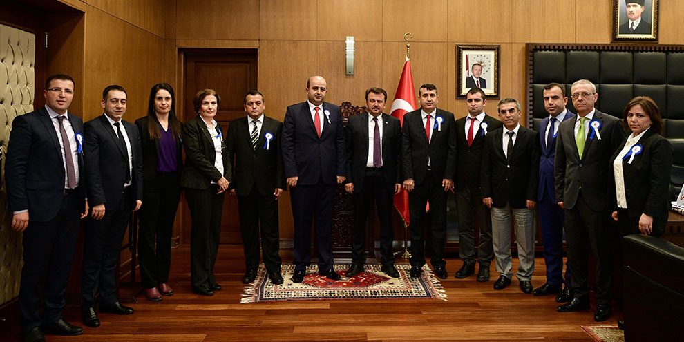 Vergi heyetinden Başkan Erkoç’a ziyaret