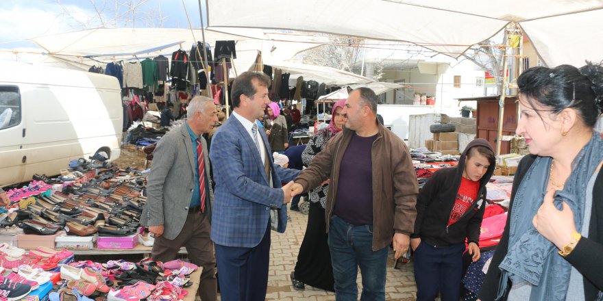 BAŞKAN BOZDAĞ; KAPALI PAZAR YERİ ÇALIŞMASINI YERİNCE İNCELEDİ