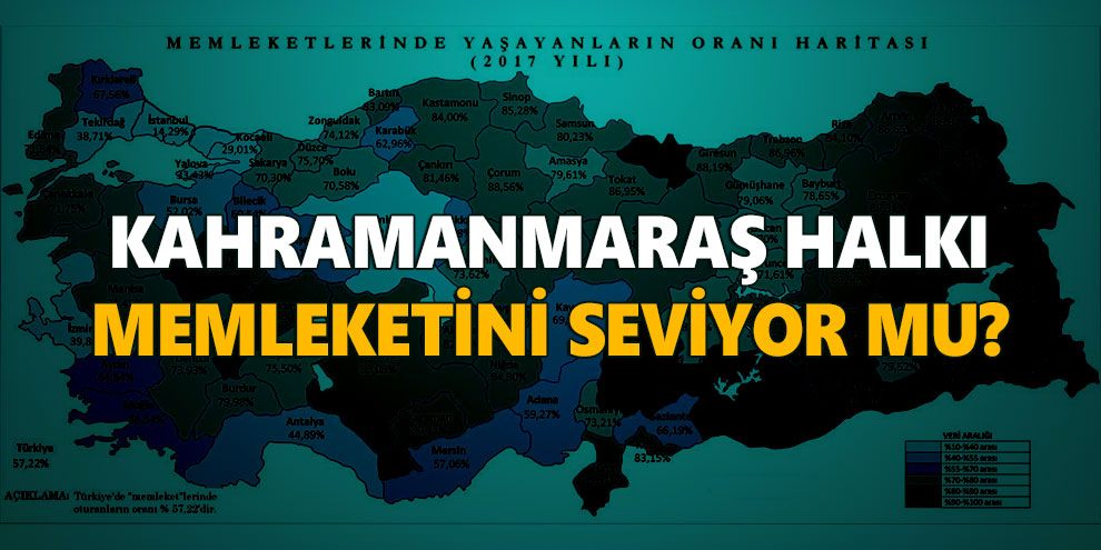 Kahramanmaraş halkı memleketini seviyor mu?