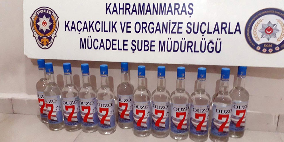 Kahramanmaraş’ta kaçak içki operasyonu