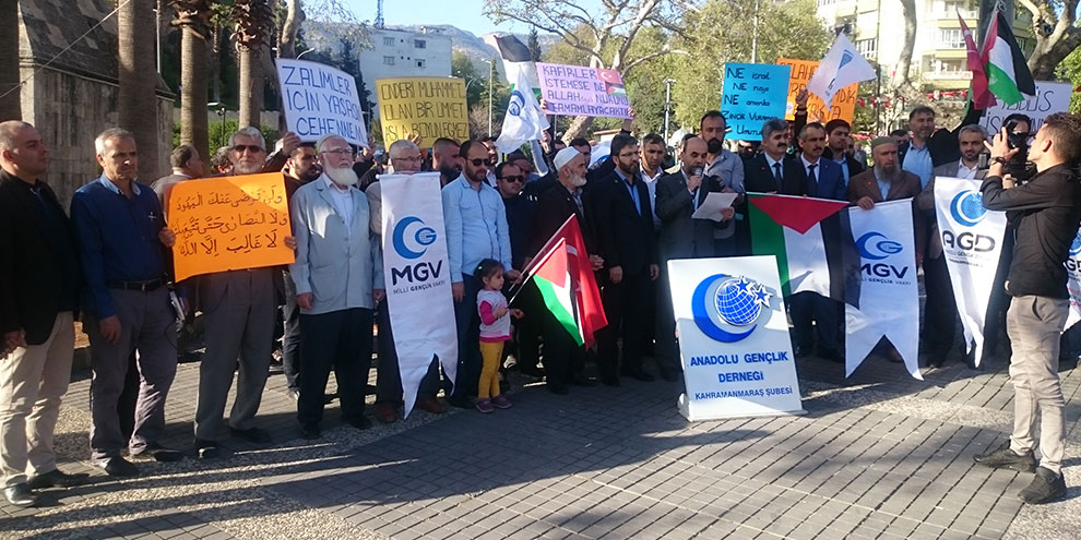 Büyük geri dönüş yürüyüşü basın açıklaması