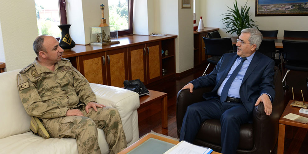 Kahramanmaraş İl Jandarma Komutanı Öz, Rektör Can’ı Ziyaret Etti