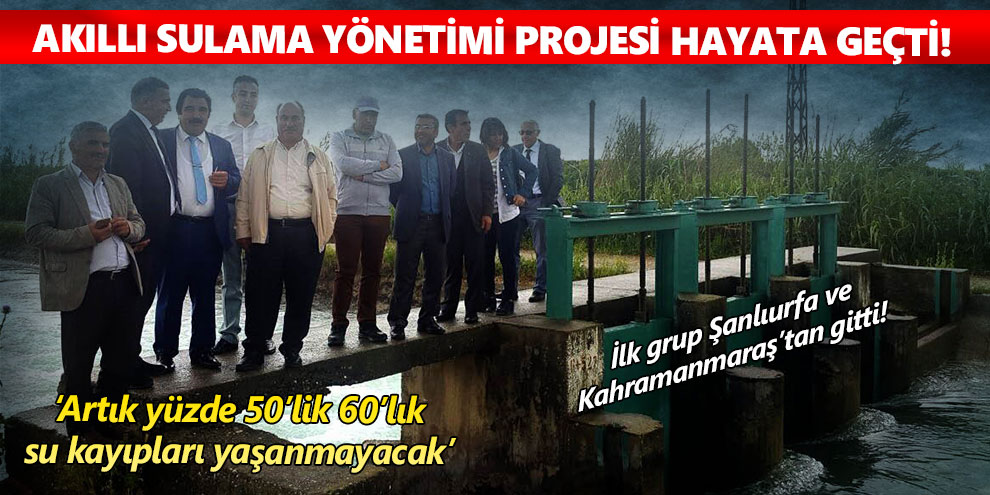Akıllı Sulama Yönetimi Projesini hayata geçti