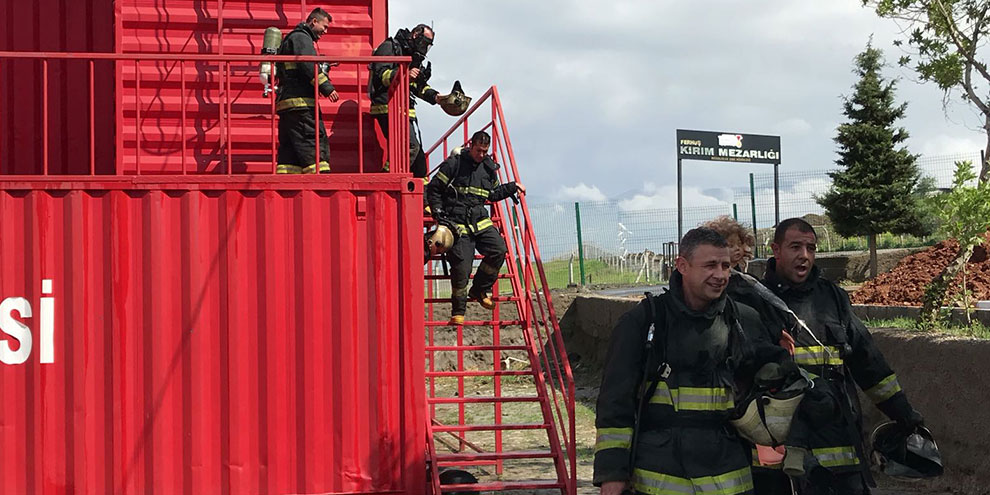 Kıbrıs’lı itfaiyeciler büyükşehir itfaiyesi’nde