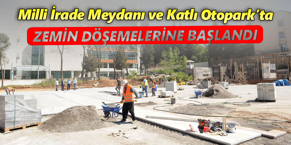 Zemin döşemelerine başlandı