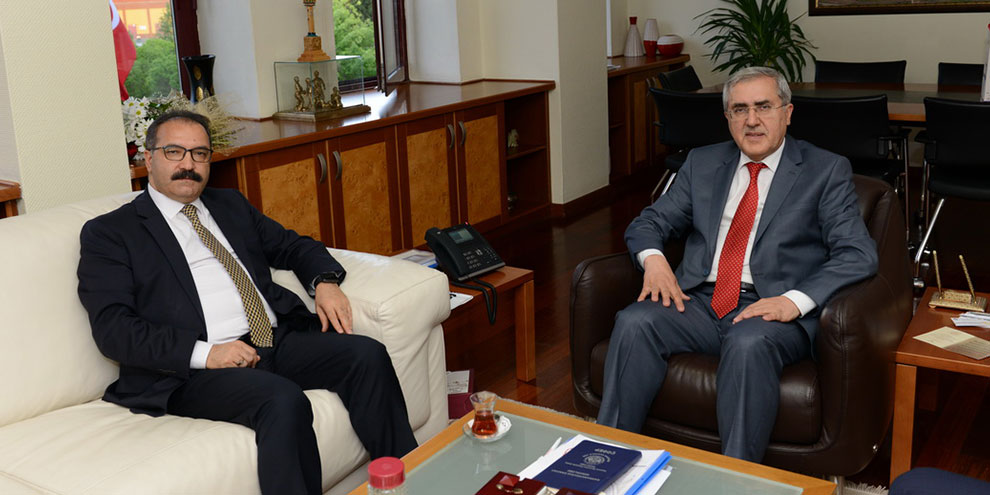 GAÜN Rektörü Prof. Dr. Ali Gür, Rektörümüz Prof. Dr. Niyazi Can’ı Ziyaret Etti