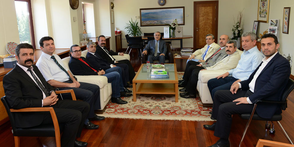 Türk Eğitim-Sen Kahramanmaraş 1 Nolu Şube Yönetimi, Rektör Can’ı Ziyaret Etti