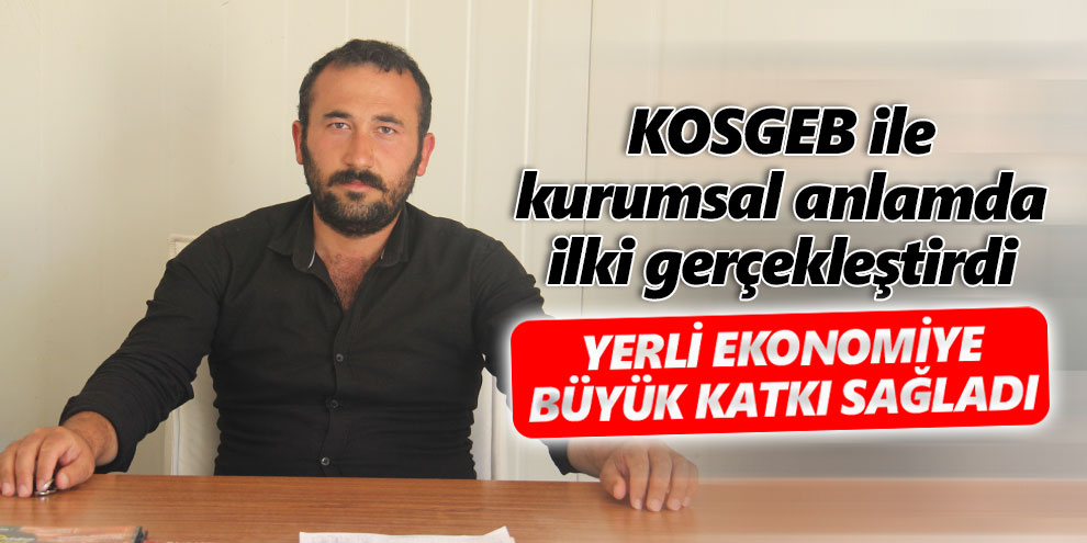 KOSGEB ile kurumsal anlamda ilki gerçekleştirdi