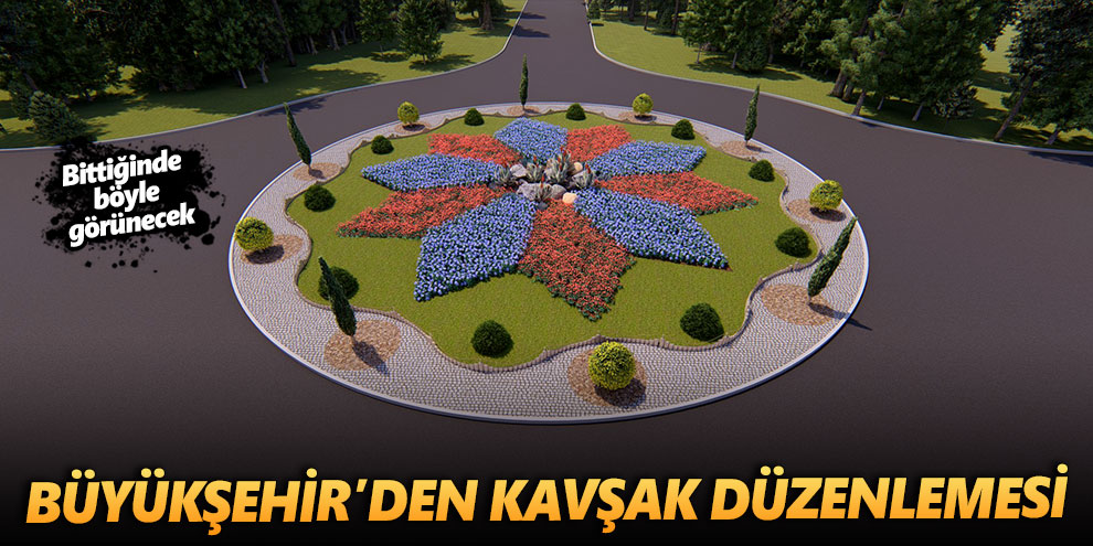 Büyükşehir’den kavşak düzenlemesi