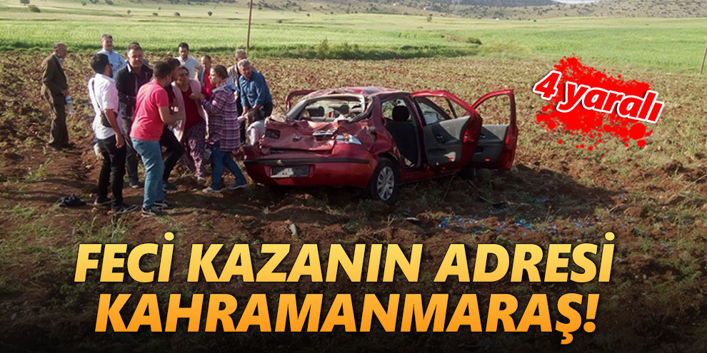 Kahramanmaraş’ta trafik kazası: 4 yaralı
