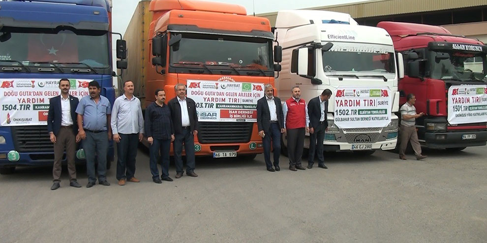 Kahramanmaraş'tan Suriye'ye yardım