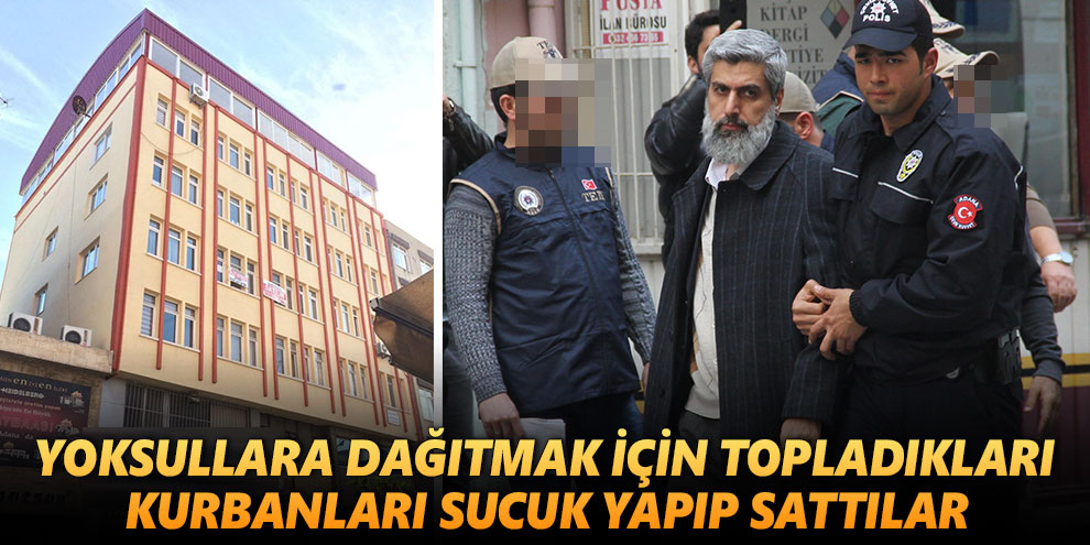 Yoksullara dağıtmak için topladıkları kurbanları sucuk yapıp sattılar
