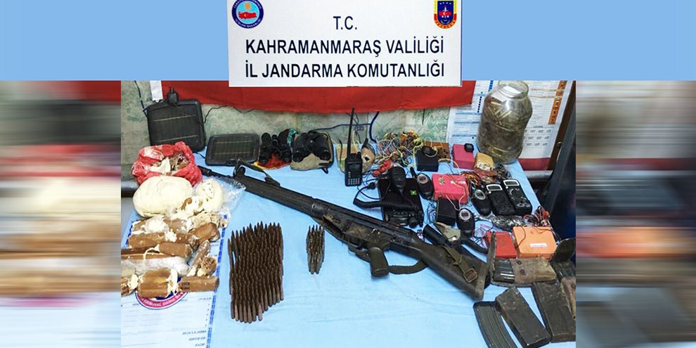 Kahramanmaraş'ta silah ve mühimmat ele geçirildi