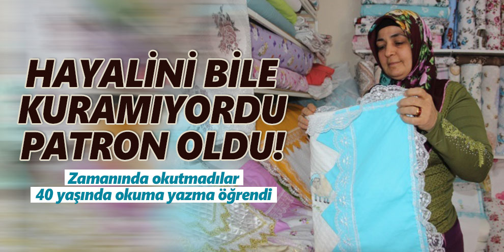 Hayalini bile kuramıyordu patron oldu!