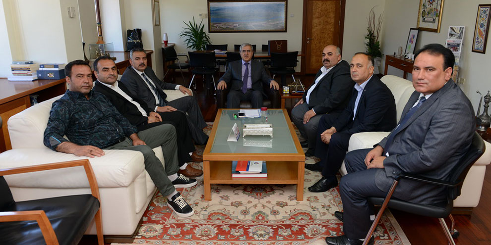 Mahalle Muhtarları, Rektör Prof. Dr. Niyazi Can’ı Ziyaret Ettiler