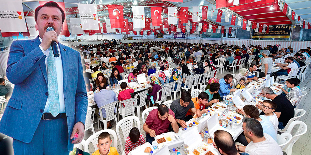 Başkan Erkoç iftar çadırında