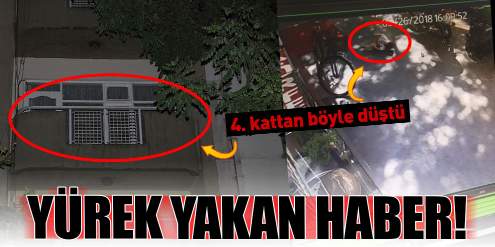 Evlerinin balkonunda oyun oynayan bebek, 4. kattan böyle düştü