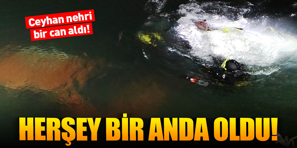 Otomobil nehre düştü baba öldü oğlu yaralı kurtuldu