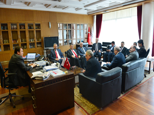 MUHASEBECİLER HEYETİNDEN ERKOÇ'A ZİYARET