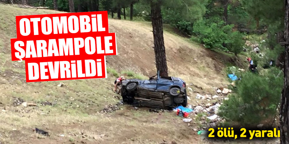 Otomobil şarampole devrildi: 2 ölü, 2 yaralı