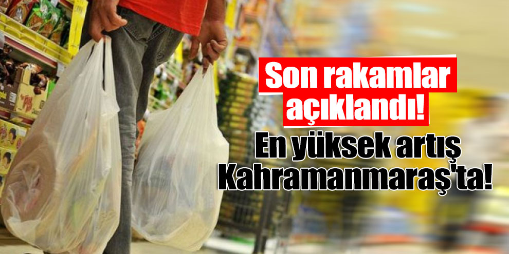 Son rakamlar açıklandı! En yüksek artış Kahramanmaraş'ta!