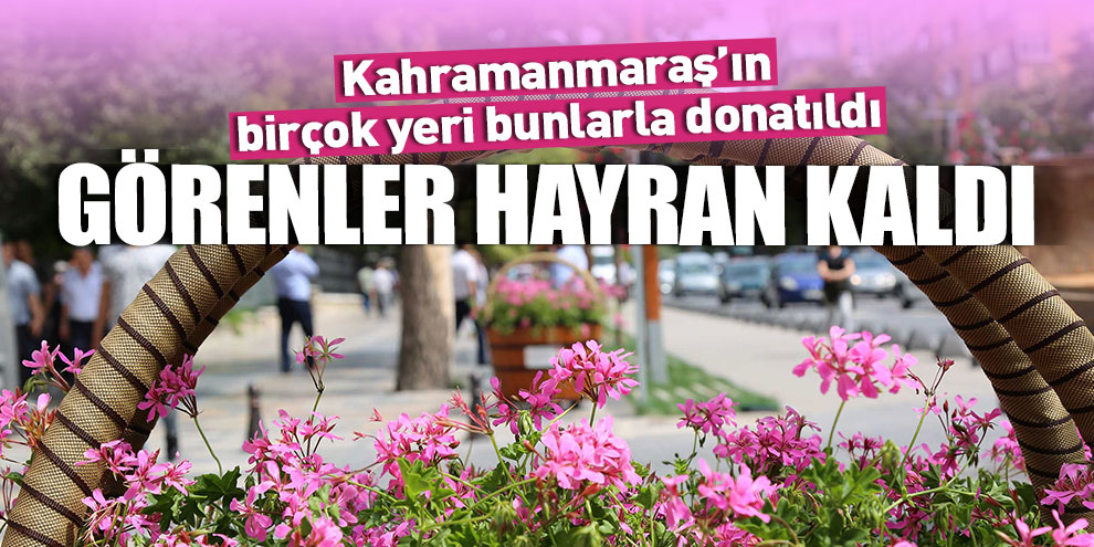 Çiçek sepetleri ilgi odağı oldu