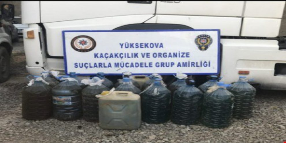 240 litre kaçak akaryakıt ele geçirildi