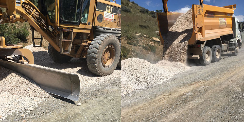 Büyükşehir Belediyesi Kavşut grup yolunda