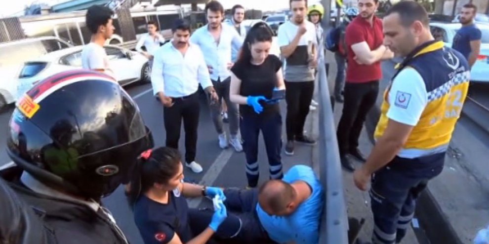 E-5 karayolunda pompalı tüfekli magandalar sürücüyü darp etti