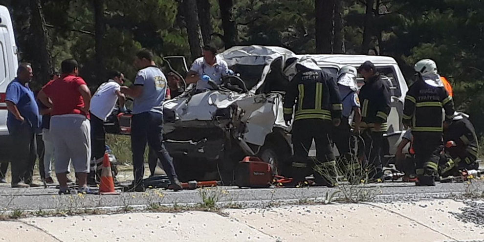 Kamyonet sürücüsü olay yerinde yaşamını yitirdi