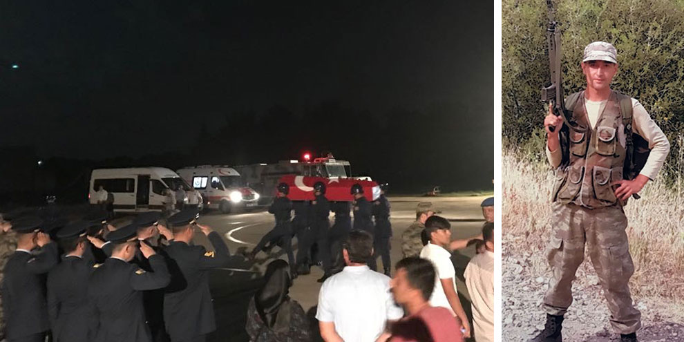 Bursalı şehit Uzman Çavuş İsa Özkan'ın naaşı memleketine getirildi