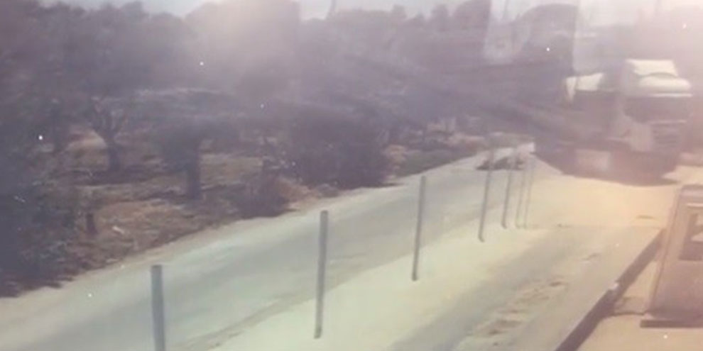 Motosiklet sürücüsünün öldüğü kaza güvenlik kamerasında