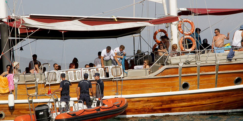 Tur teknelerine Sahil Güvenlik denetimi