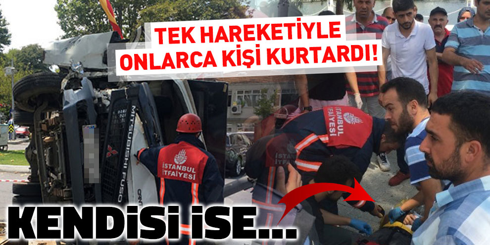 Tek hareketiyle onlarca kişi kurtardı! Faciadan dönüldü