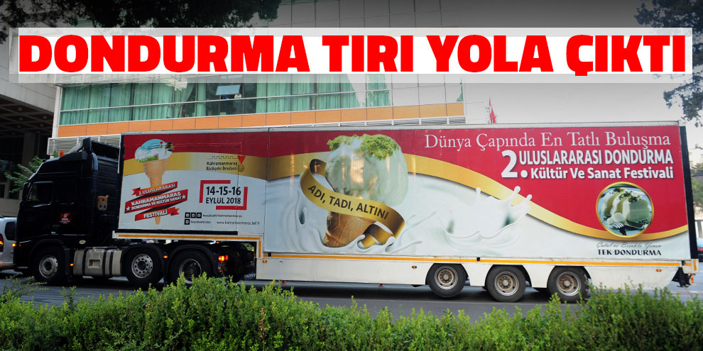 Dondurma tırı yola çıktı