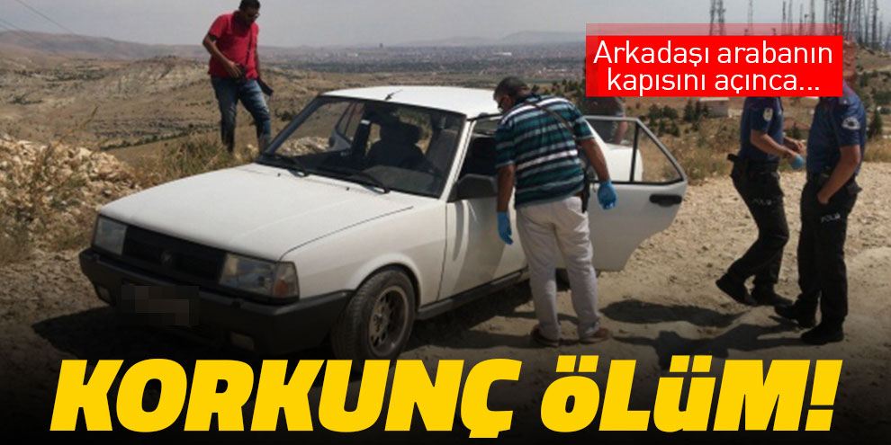 Korkunç ölüm! Arkadaşı arabanın kapısını açınca...