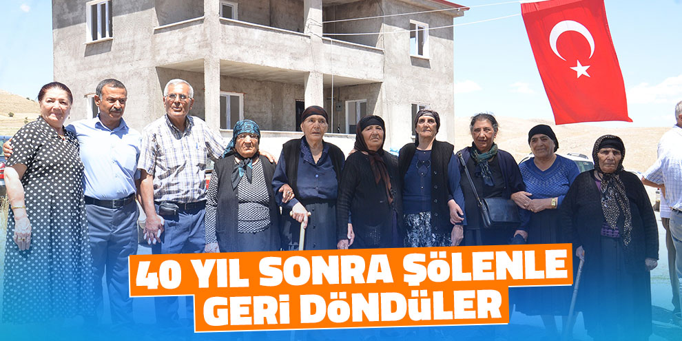 40 yıl önce terk ettikleri ata yurtlarına şölenle döndüler
