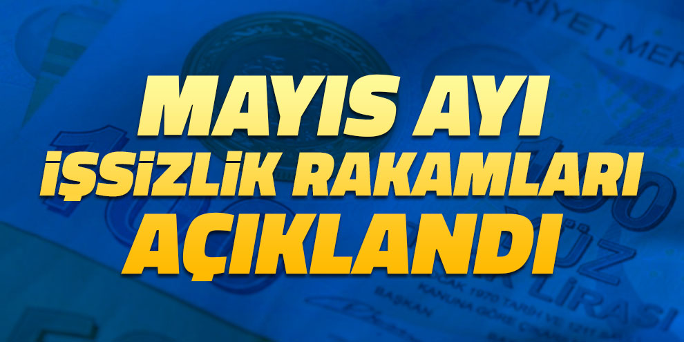 Mayıs ayı işsizlik rakamları açıklandı