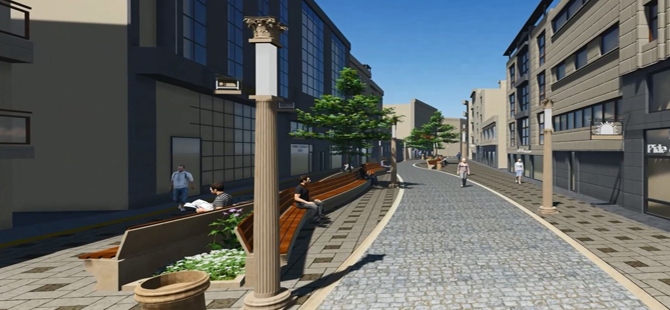 DULKADİROĞLU'DA CADDELER YENİLENİYOR