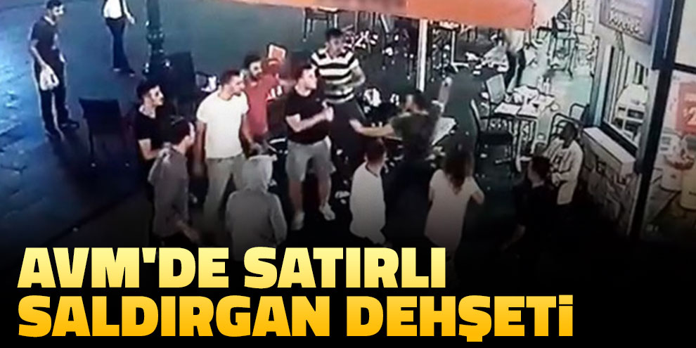AVM'de satırlı saldırgan dehşeti