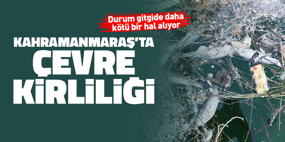 Kahramanmaraş’ta çevre kirliliği