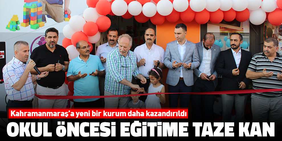 Okul öncesi eğitime taze kan