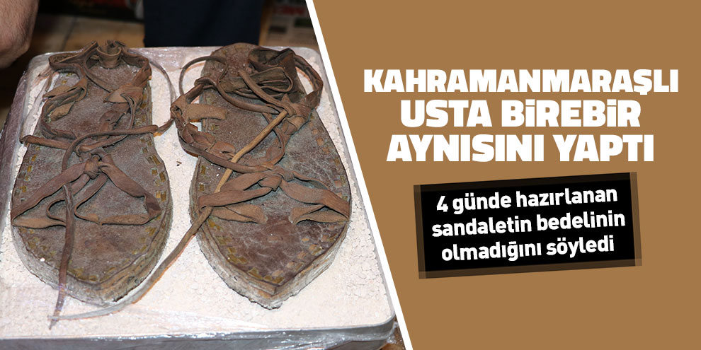 Kahramanmaraşlı usta birebir aynısını yaptı