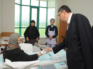 ARIKAN HASTA VE HASTA YAKINLARININ HAYIR DUASINI ALDI