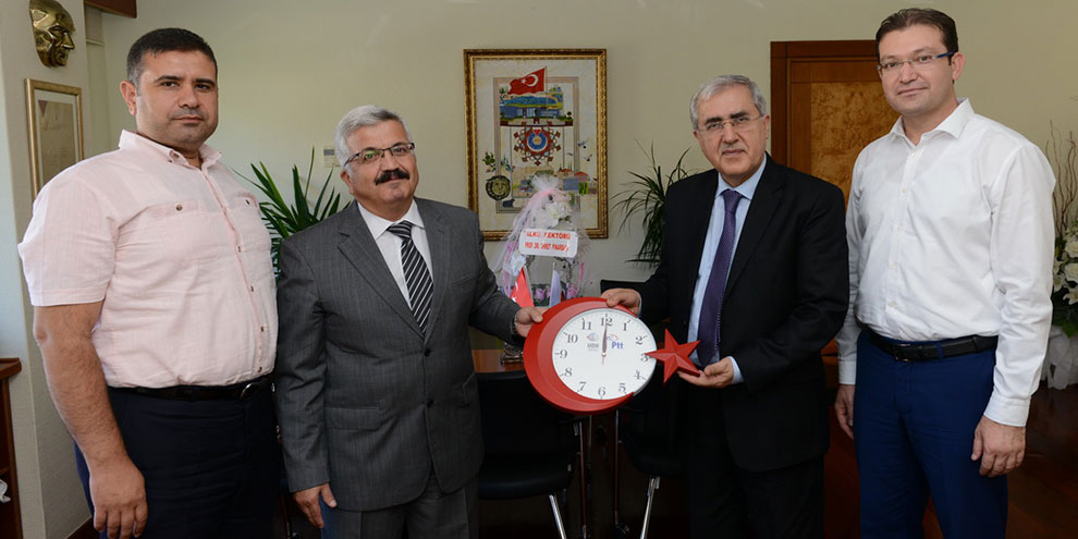 Kahramanmaraş PTT Başmüdürü Kaplan, Rektör Can’ı ziyaret etti