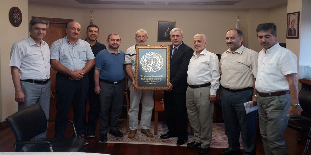 Merdan ve Lider Gençlik Dernekleri Rektör Can’ı ziyaret etti