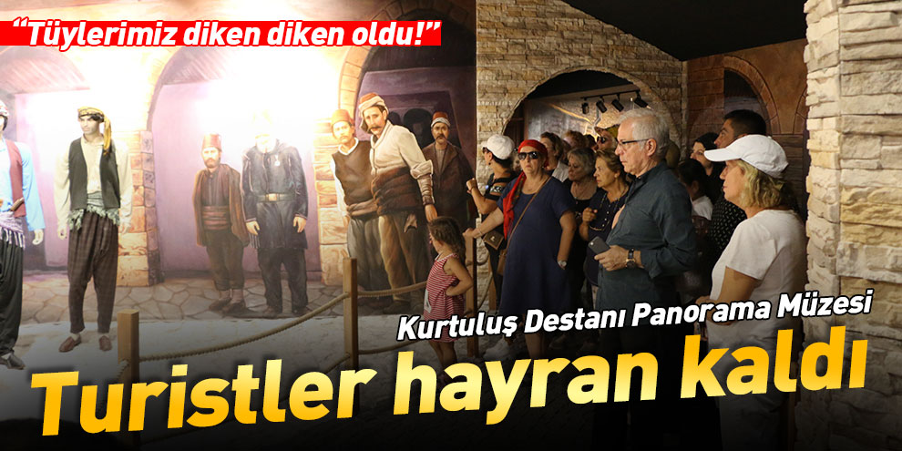 Yerli turistler Panorama müzesine hayran kaldı