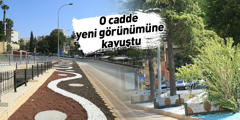 O cadde yeni görünümüne kavuştu
