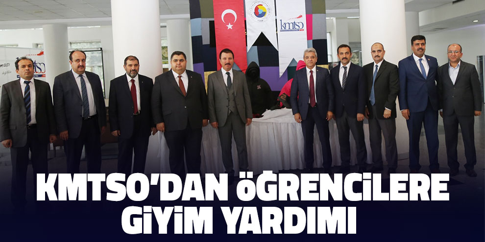 KMTSO’dan öğrencilere giyim yardımı