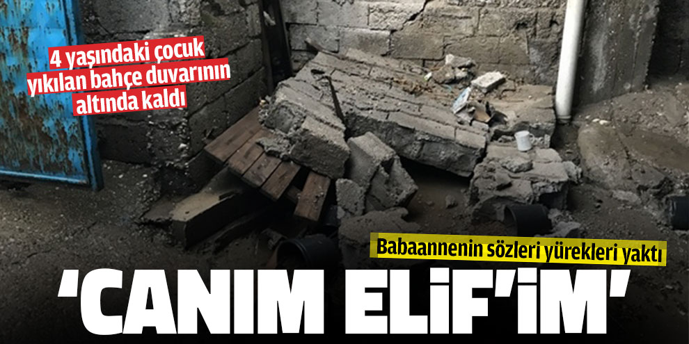 4 yaşındaki çocuk yıkılan bahçe duvarının altında kaldı